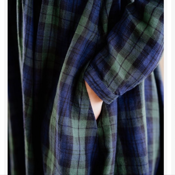 Son de Flor medium long sleeve tartan dress - Picture 4 of 7